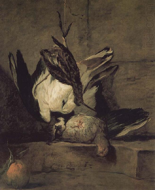 Jean Baptiste Simeon Chardin Wheat gray partridges and Orange Chicken china oil painting image